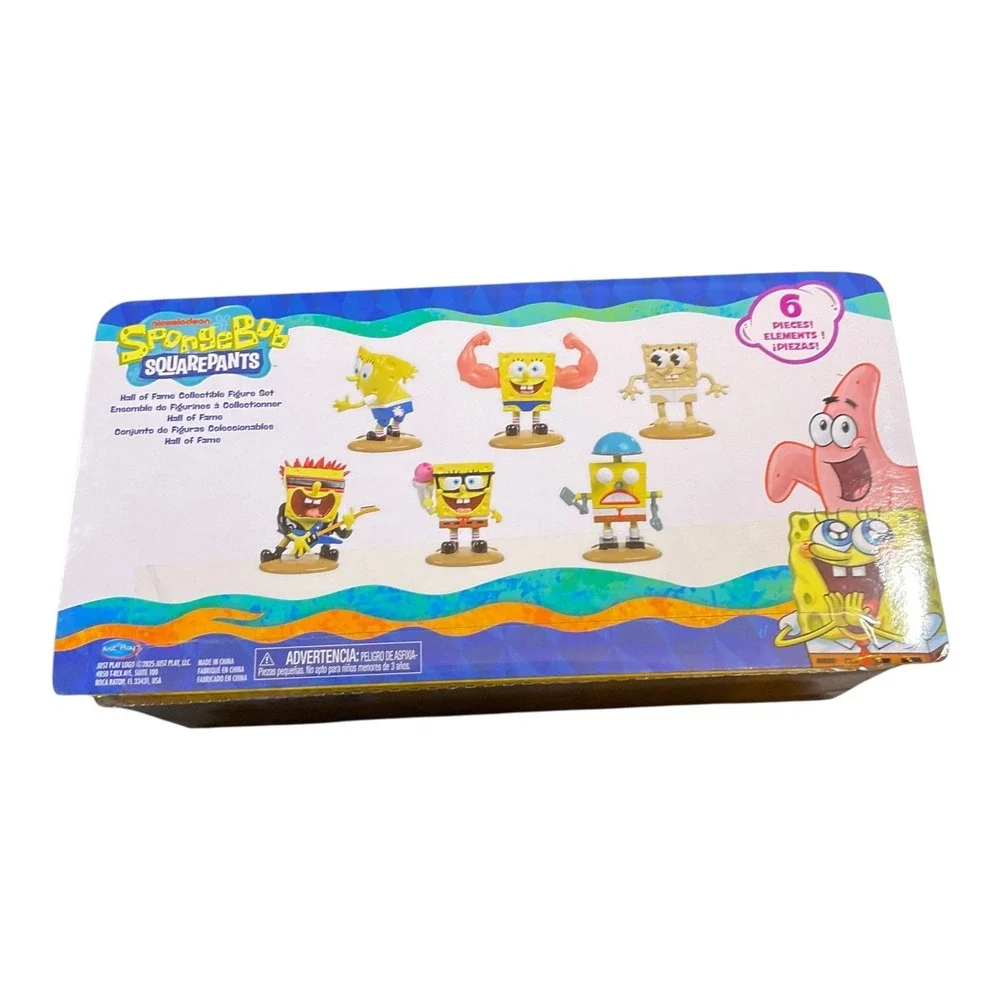 SpongeBob SquarePants Hall of Fame 6 Piece Collectible Figure Set Nickelodeon